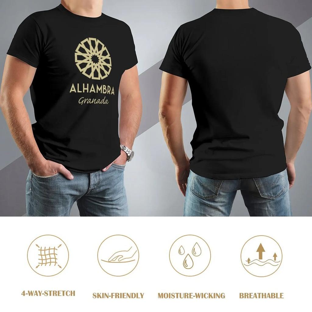Alhambra Granada 1 T-Shirt Essential T Shirt Man Clothes Men'S Clothing