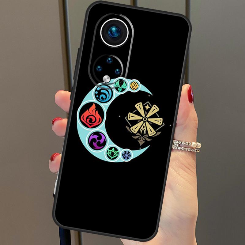 Genshin Impact Elements Cover For Honor 90 70 50 Magic 6 Pro Magic 5 Lite Honor X6a X7a X8a X9a X8b X9b X8 X9 Case