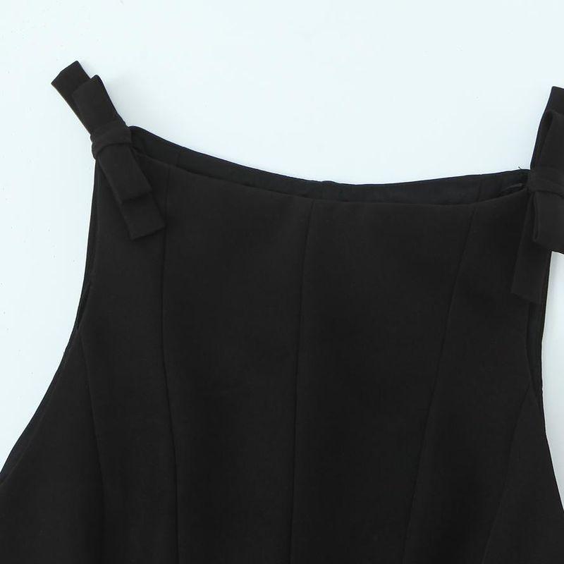 Kaslead New Arrival Women's Clothing Fashion Style Fashion Short Skirt Hem Bowknot Decoration Tops 2606777