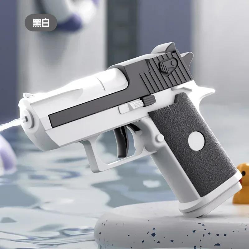 

Міні-пістолет для водяних боїв Desert Eagle - Безперервна стрільба, вуличний водяний пістолет для дітей, літня іграшка для пляжу, механічний водяний стрілок для на сірий колір