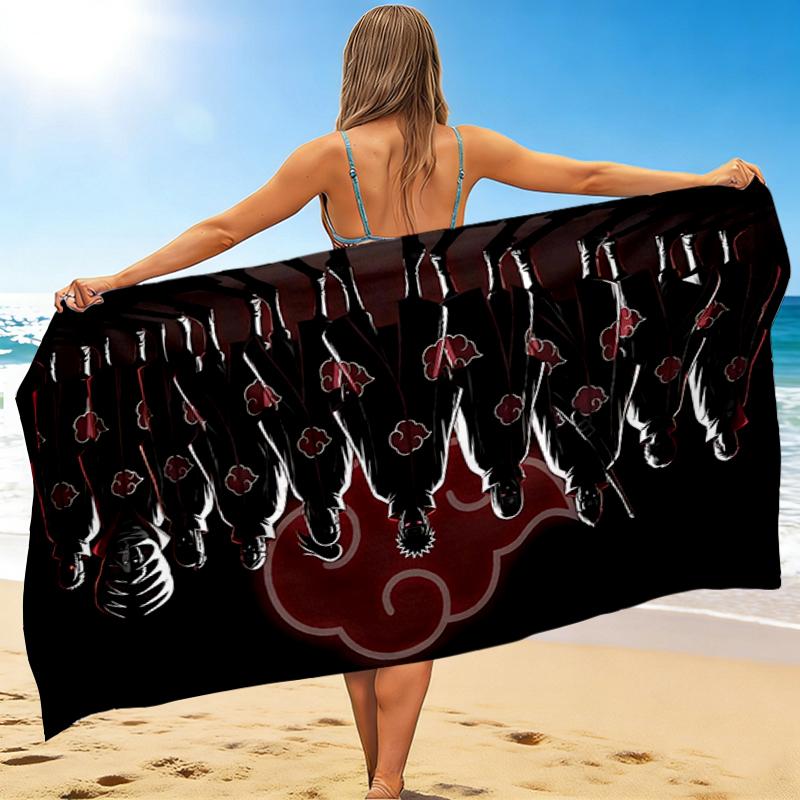 1Pc Akatsuki Lineup Beach Towel Quick Dry Multiuse For Beach Pool Gym Yoga Home Travel Christmas Halloween Xmas Gift S1966