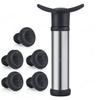 Vacuum Wine Saver Set Pump Preserver with Vacuum Wine Rubber Black Bottle Stoppers for White / Beer Wine Sealing Keep Wine Fresh