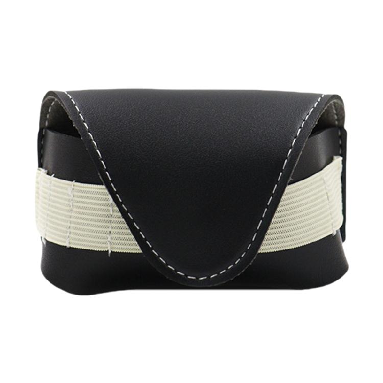 Golfs Balled Pouch Bag PU Leather Golfs Balled Storage Case Golfs Tees Holder Golf Balled Container Belt Waist Bag