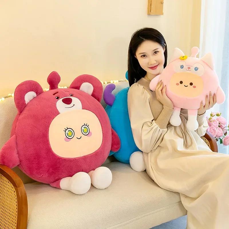 New 40-75cm New Eggy Party Cos Kuromi Lotso LinaBell System Cute Game Plush Doll Soft Throw Pillow Decot Plush Toy Birthday Gift