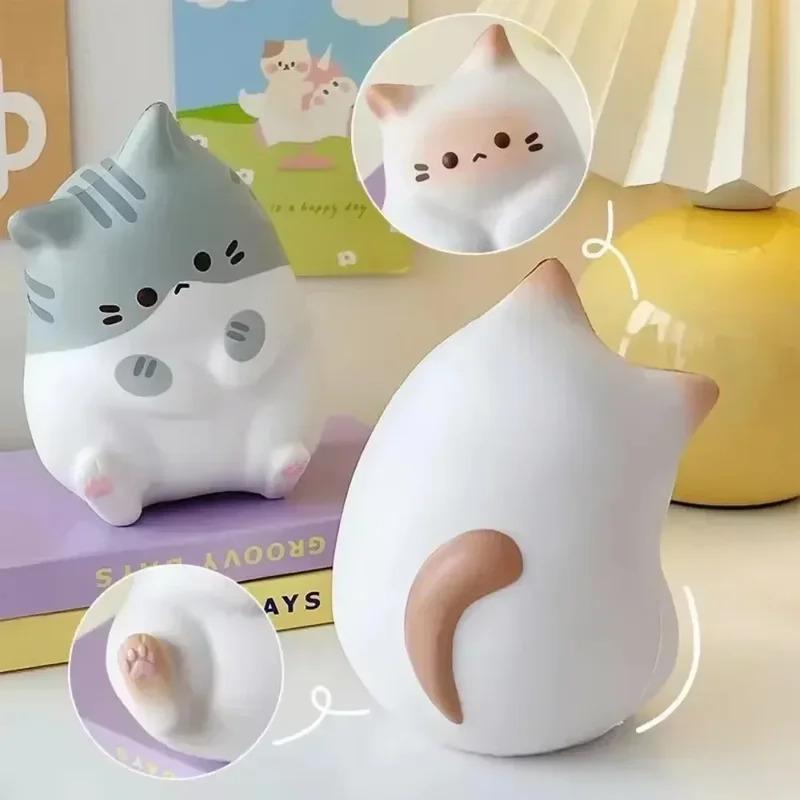 Cute Cat Squishy Toy Stress Relief Slow Rising Squeeze Antistress Ball Cartoon Table Ornaments Squishy Stress Reliever Toys