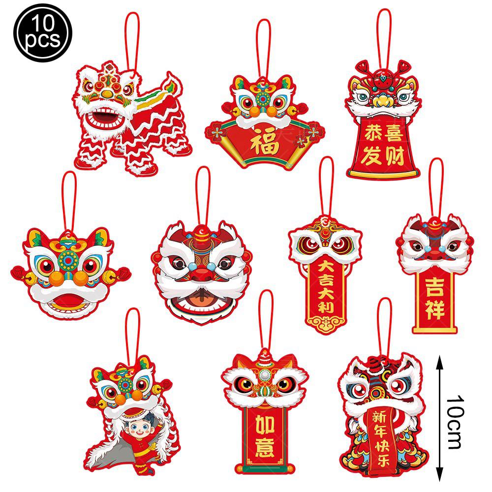 2026 Chinese New Year Hanging Decorations Red Spring Festival Hanging Ornament Pendants Chinese Horse New Year Party Supplies