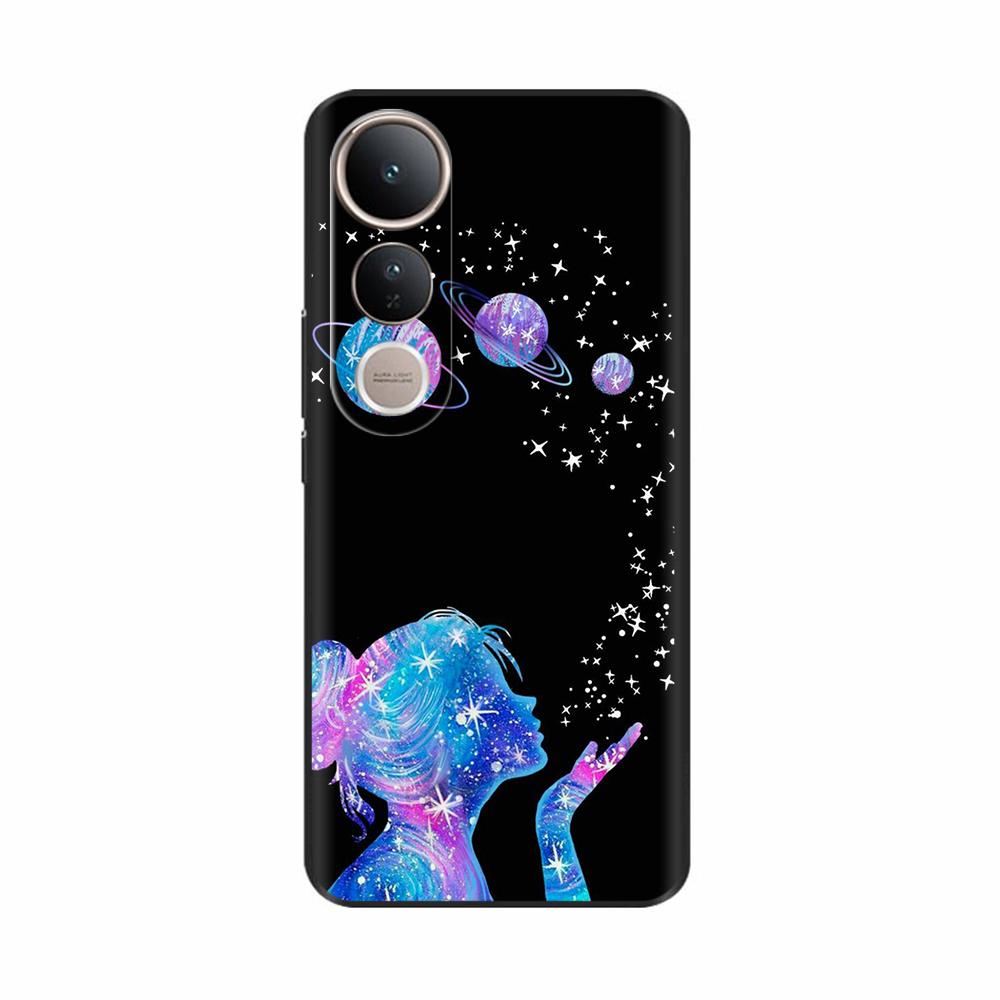 Fundas For Vivo V50 Lite 5G Popular Flowers Cartoon Soft Silicone Phone Back Cover For Vivo V50 V50 Lite 5G 4G Shell Casing Capa