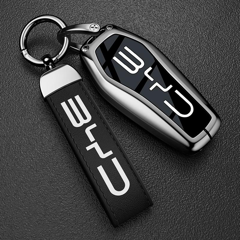 GGBFQ1 Fit For BYD Seal Sealion 6 Song Plus Atto 3 Han EV Dolphin Mini Car Key Case Cover Shel Keychain Accessories