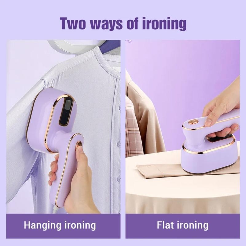 Handy Foldable Ironing MachineDevice Portable Garment Steamer Handheld Iron for Quick Fabric Steam RefreshsClothes 100ml