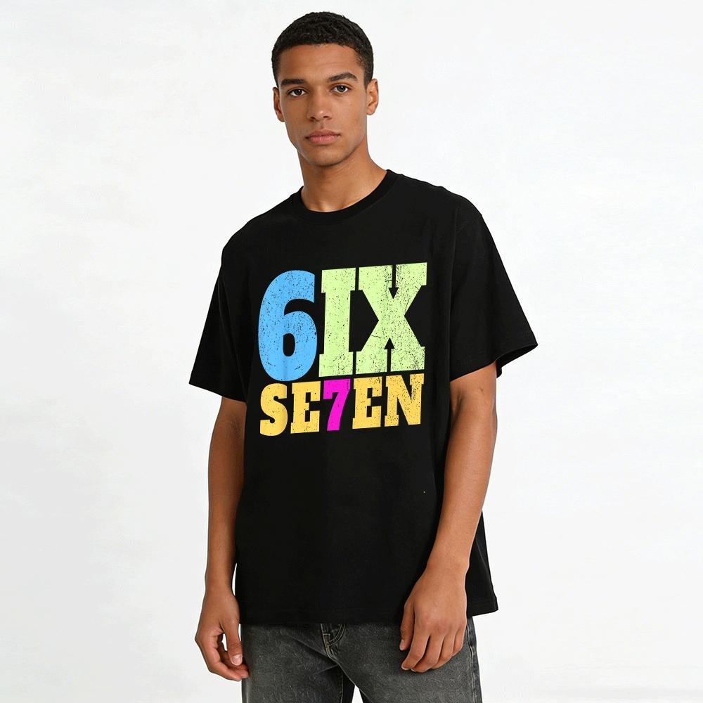 Trendy Number Graphic Casual T-Shirt Unisex Street Style Top Pure cotton T-shirt