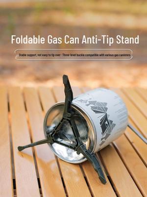 Portable Folding Gas Can Stand - Universal Stable Tripod for Camping
