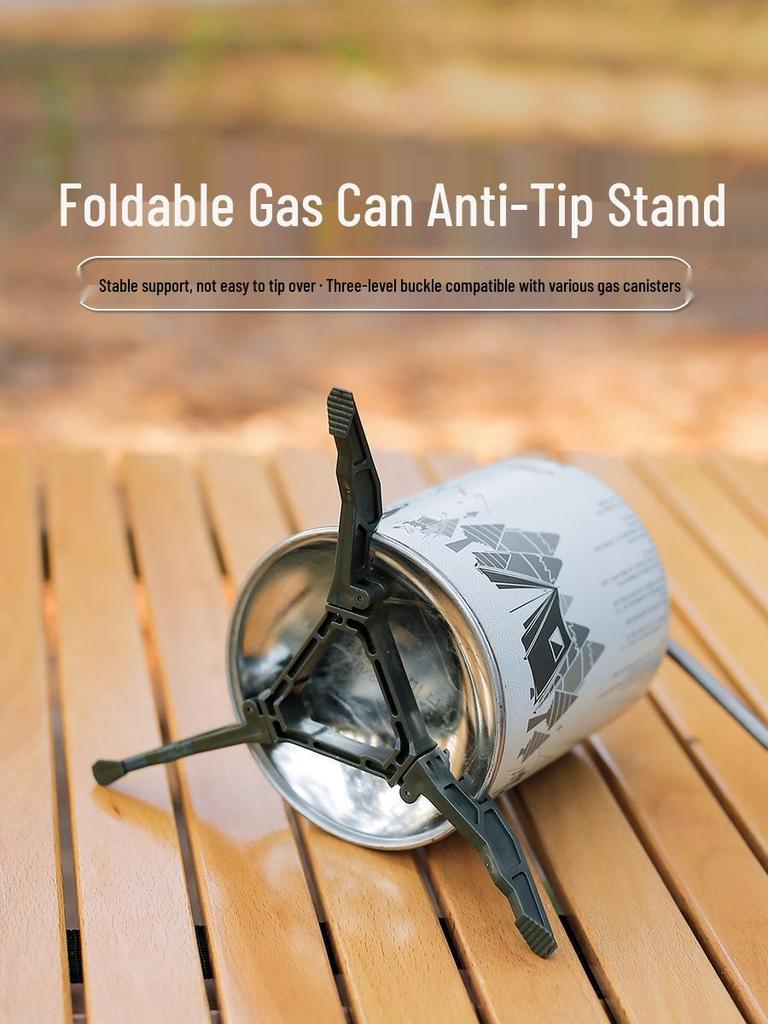 Portable Folding Gas Can Stand - Universal Stable Tripod for Camping