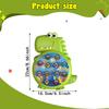 Magnetic Dinosaur Fishing Toy Interactive Activity Durability Early Learning Green