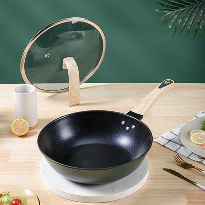 EMUND Mercedes Sapphire Blue Diamond Non-stick Iron Wok