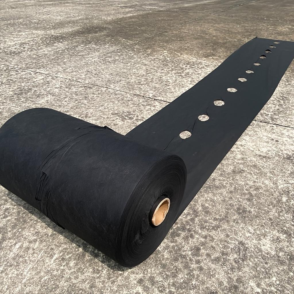 [Svart Kontroll-Markduk] 1 st, Svart Jordbruks Kontroll-Markduk, 60cm 10m (23,6 tum 33,7 tum), Förstansade hål för trädgårdsplantering, Barriär