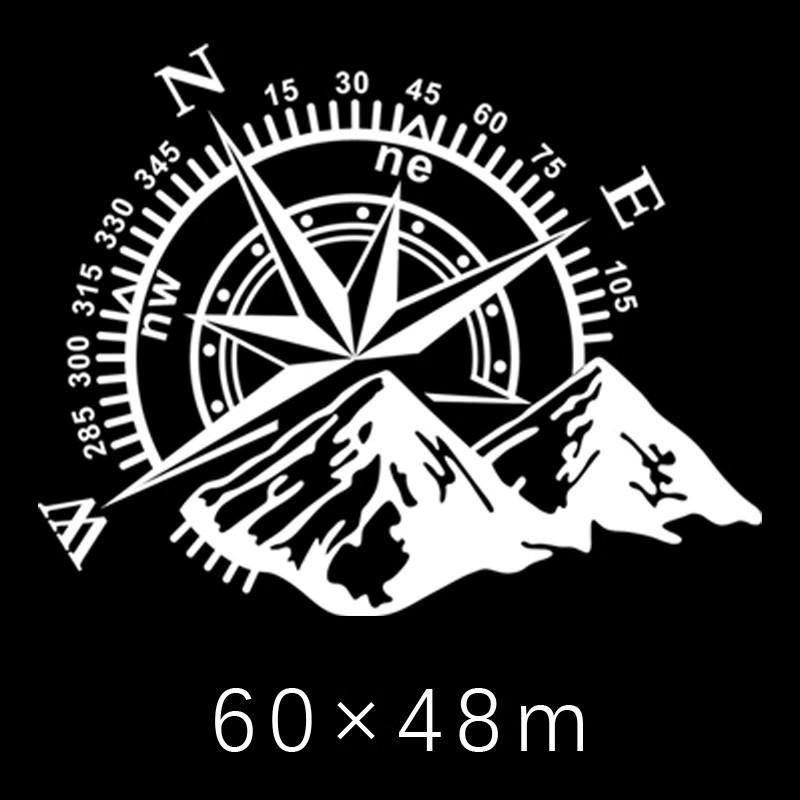 Mountain Compass Navigation Car Door Body Decal Sticker