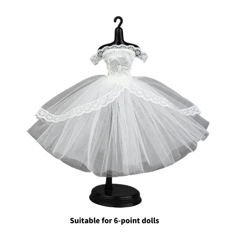 Elegant 1/6 Doll Dress Formal Ball Gown Outfit Soft Fabric For Ball Jointed Doll Fashion Dolls Dressingup Clothes