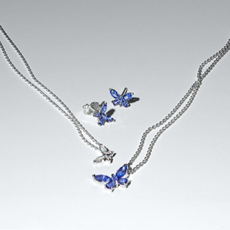 Pandora [department Store Guarantee] Butterfly Stud Earrings 294230c01