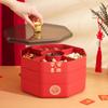 Multi-layered Spring Festival Nuts Tray Octagon Dried Fruits Plate  Living Room