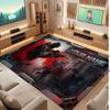 Tapis de sol en velours cristal Thème Cyberpunk Urbain Nom Personnalisé Texte Tapis Chaud Décoration de Maison