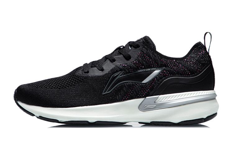 Li Ning Arashi Rebound Низкие беговые кроссовки Женские Эбеновый черный ARHR132-1 36