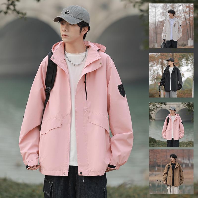 Unisex 2025 Spring Trendy Outdoor Jacket - Three-Proof, Casual Design for Men and Women