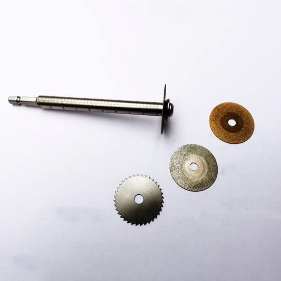 Řezačka vnitřních stran trubek se 3 náhradními pilovými kotouči, kompaktní provedení, přenosná, šestihranná stopka 1/4 palce, sada řezaček na PVC trubky Impact Connect