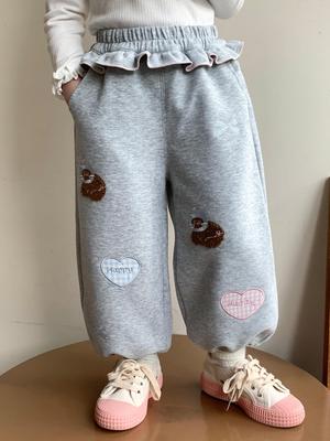 Pantalones Deportivos Casuales de Moda para Niñas Primavera y Otoño 2025 - Pantalones Elegantes y Versátiles con Puños para Bebés