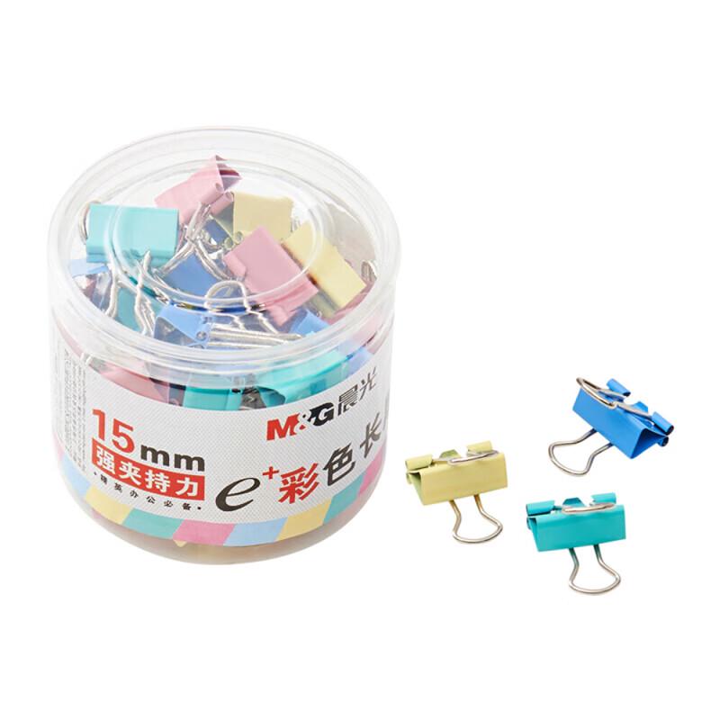 M&G Eplus Colorful Binder Clips, 15mm
