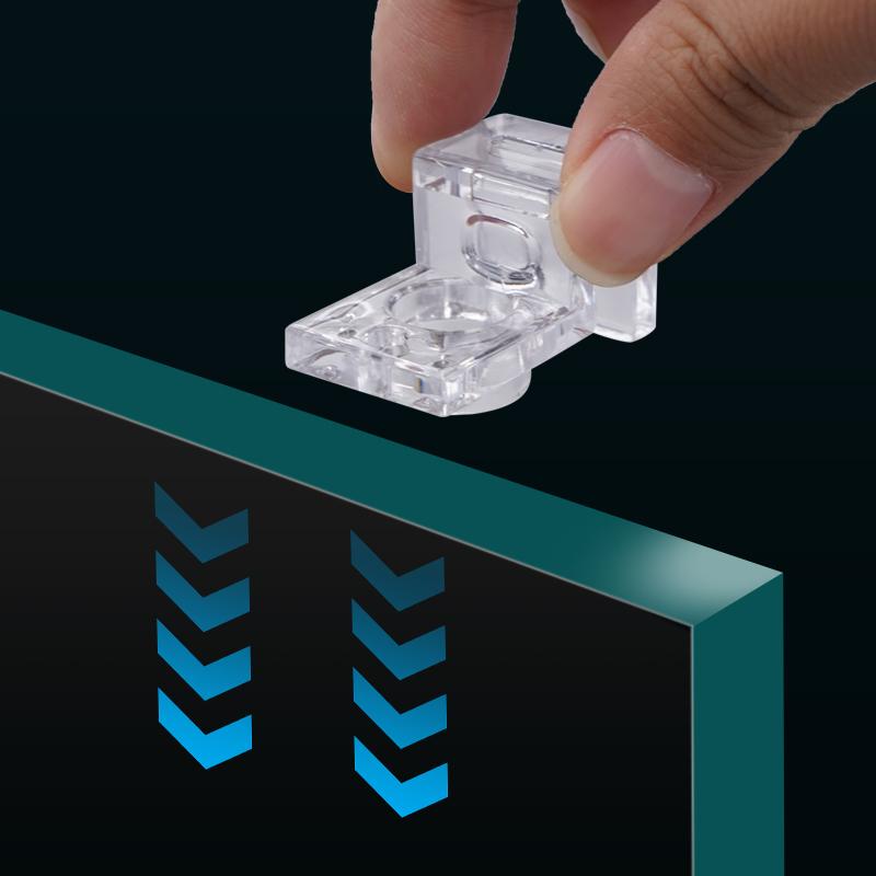 4/10 Stück Acryl-Klammern für Aquarium für 5,5 mm ~ 15 mm Wandstärke Aquarium-Abdeckung Halter Halterung Klemme Ständer Zubehör