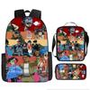 Hot selling British virtual band Gorillaz student backpack cartoon children's backpack shoulder bag pencil case three piece set