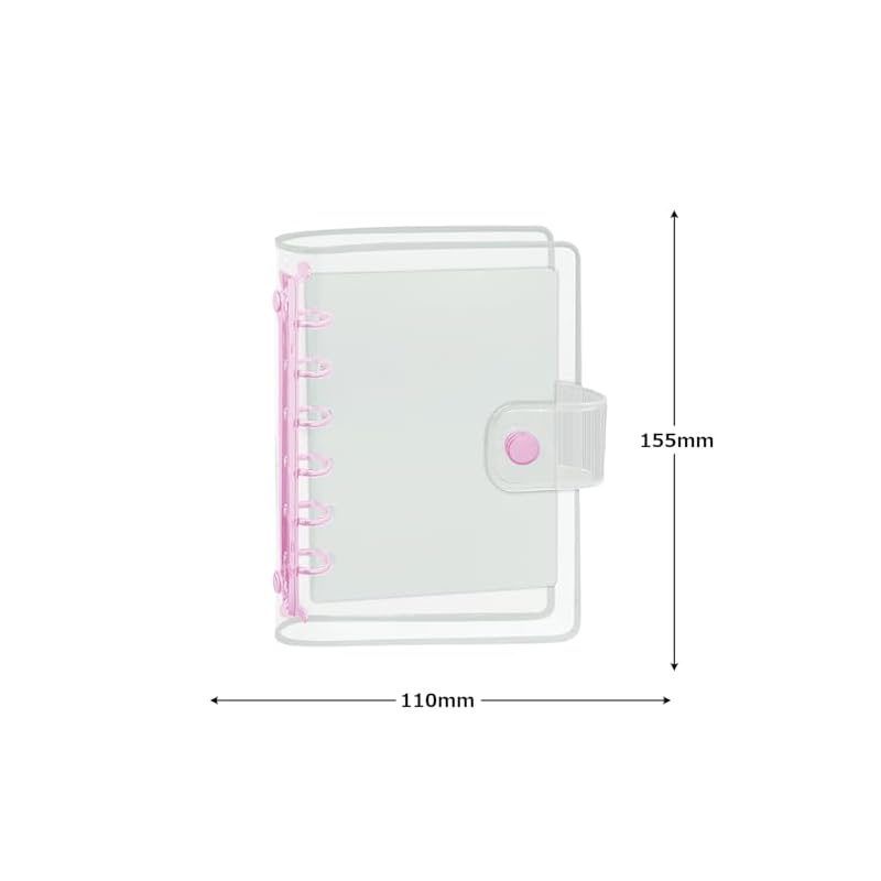 Kamio Japan Clear Sticker Binder, Pink, 231161