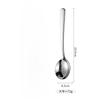 1Pc Stainless Steel Thickening Spoon Creative Long Handle Hotel Hot Pot Spoon Soup Ladle Home Kitchen Essential Tools