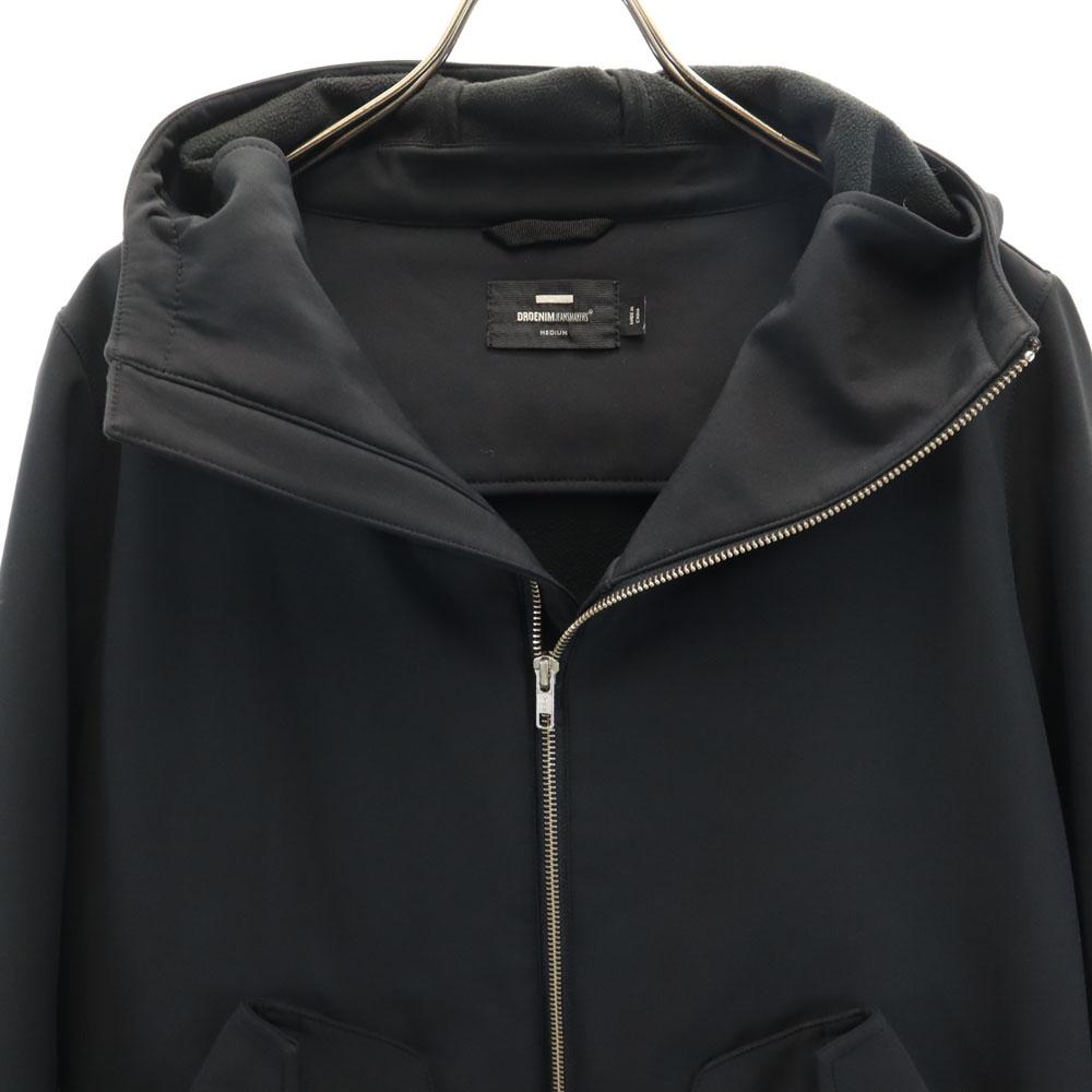 Dr Denim Langarm Zip-Hoodie M schwarz Rückseite gebürstet Damen Gebraucht