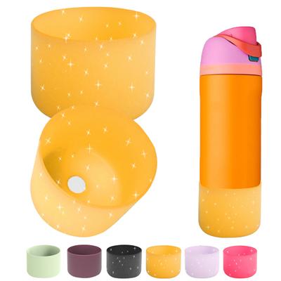 2Pcs Silicone Boot for Owala 24/32oz Flask Anti-Slip Protective Sleeve for FreeSip BPA Free Dishwasher Safe Cup Cover Accessories