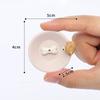 Cute Incense Stick Burner Ash Catcher Incense Holder Aromatherapy Plate Resin Rabbit Puppy Ornament for Home Spa Decoration