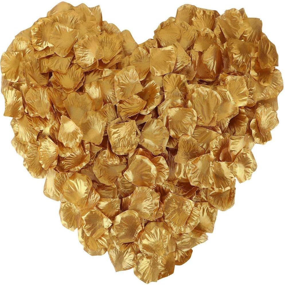 LZXD 1000 Pieces Black Artificial Silk Rose Petals Flower Decoration Wedding Party Color Black