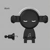 Smiley Face Car Phone Holder Multifunctional Event Navigation Mount Mobile Cell Stand with Hook Tail Clamp for iPhone 16 Samsung