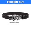 Subcultures Devil Claw Buckle Belt for Women Men Punk PU Belt 2000s Waiststrap for Daily Use Western Rock Styles Waistband