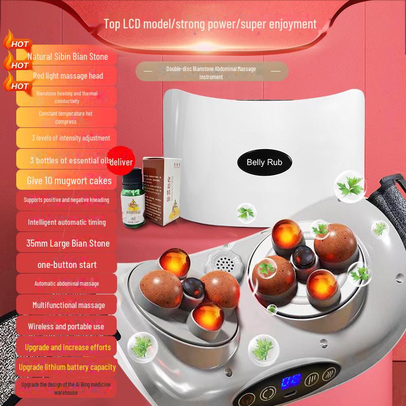 

Массажер для живота Bianstone и моксотерапия для здоровья кишечника