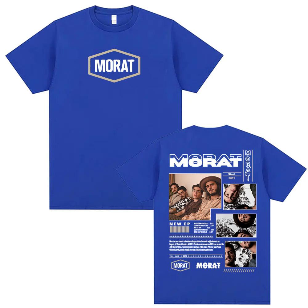 Rock Band Morat Album 2025 Tour Merch Tshirts for Unisex Women Vintage Hip Hop Pop Music Tshirt Oversized Comfort Cotton T Shirts