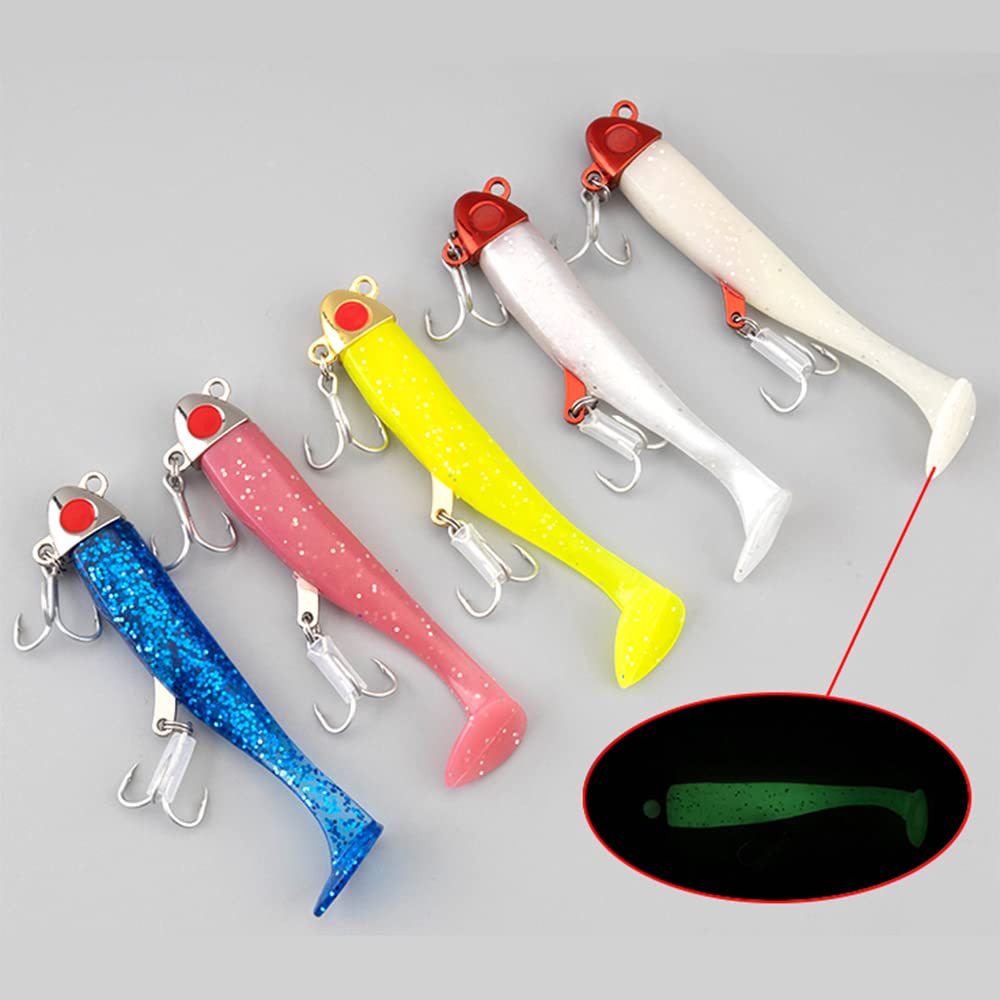 Tolure Jig Head Soft Lure 18g Plastic Fishing Lure with