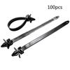 100 sztuk Push Mount Winged Cable Ties Harness Straps Szybkozłączne zarządzanie przewodami do łączenia podwozia i nadwozia samochodu