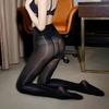 Anti-Scratch Thin Glossy Shiny Leggings Sexy Dance Stockings Glitter Women  See Through Party Club Stockings