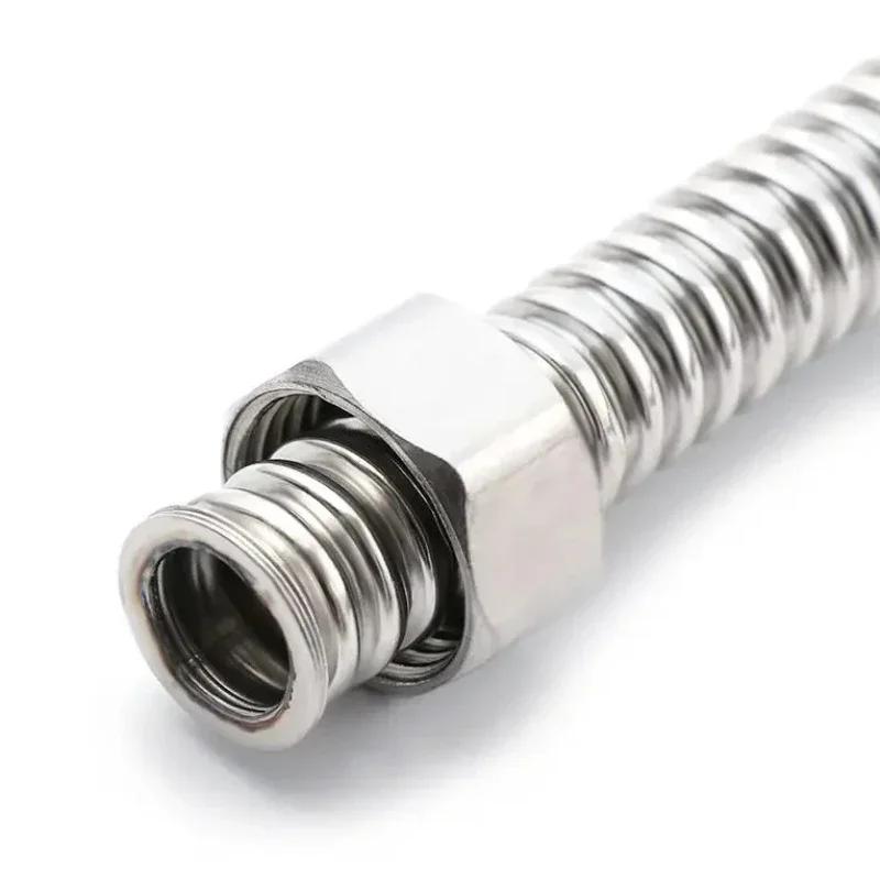 G1/2" 304 Stainless Steel Corrugated Water Inlet Pipe, Electric Water Heater Cold and Hot Hydraulic Water Supply Hose