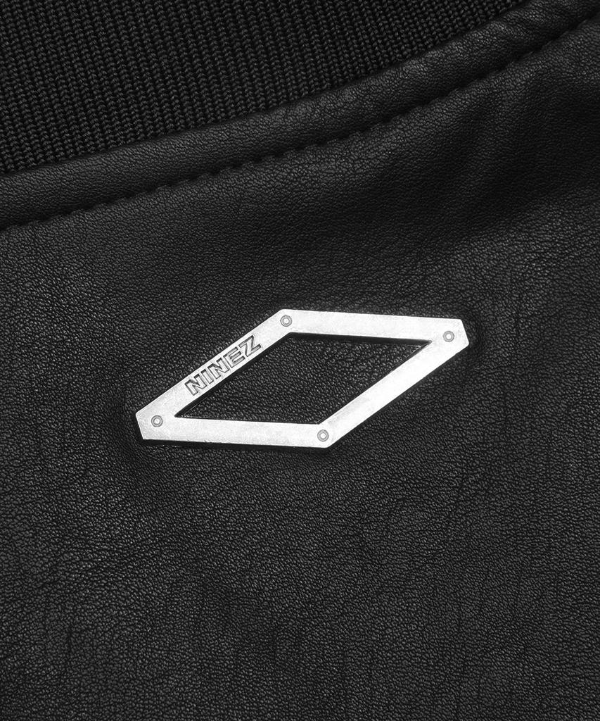 Ninez Pocket Crop Leather Jacket