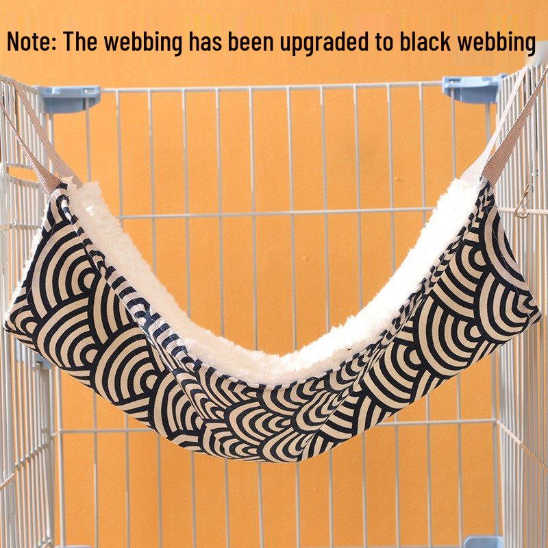 Adjustable Cat Hammock: Multi-Season Hanging Bed for Cage or Home Use