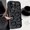 Colorful Love Hearts Pattern Shockproof Phone Cover For iPhone 16 Pro Max 15 Pro 14 13 12 11 XS XR 8 7 Lens Protection TPU Soft Silicone Bumper Cover