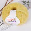 1Roll Yarn Weaving Colored-dot DIY Mohair Yarn Multi-purpose Scarf Yarn Cloth Yarn Bold Line