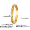 18k Gold-Plated Geometric Zirconia Enamel Bracelet Set
